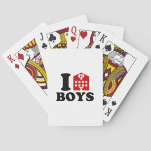I Love Hotel Boys Playing Cards