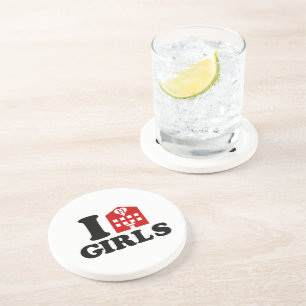 I Love Hotel Girls Coaster