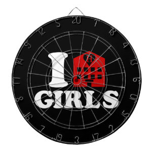 I Love Hotel Girls Dartboard