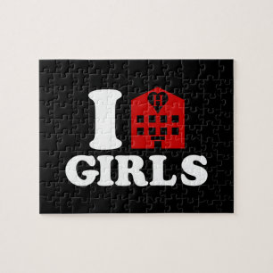 I Love Hotel Girls Jigsaw Puzzle