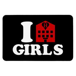 I Love Hotel Girls Magnet