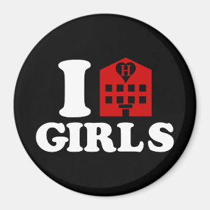 I Love Hotel Girls Magnet