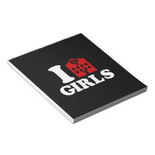 I Love Hotel Girls Notepad