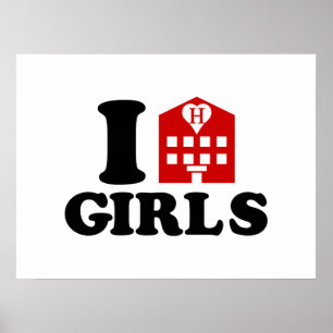 I Love Hotel Girls Poster