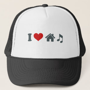 I Love House Music Baseball Hat Ibiza Dancing