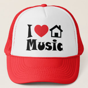 I Love House Music Hat