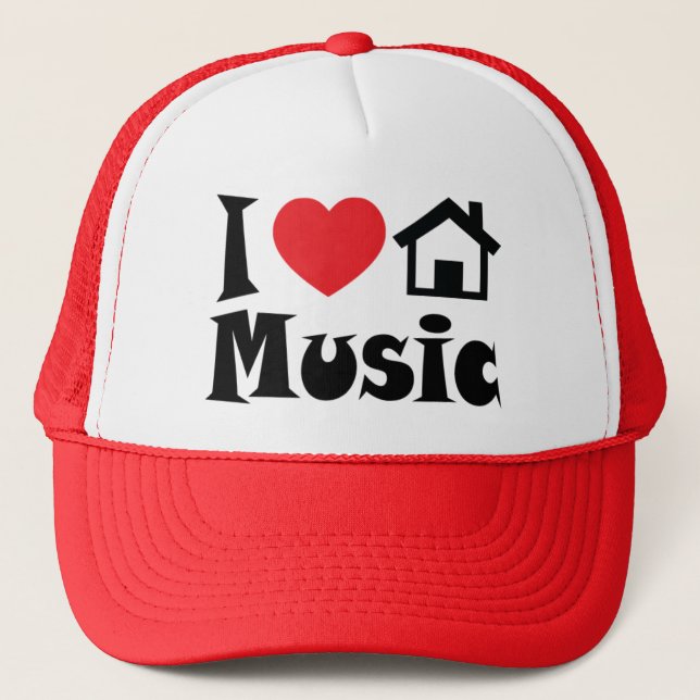 I Love House Music Hat (Front)