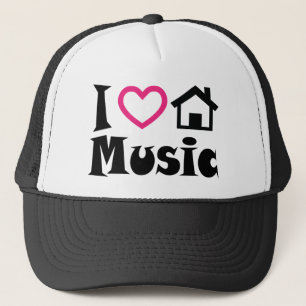 I Love House Music Hat