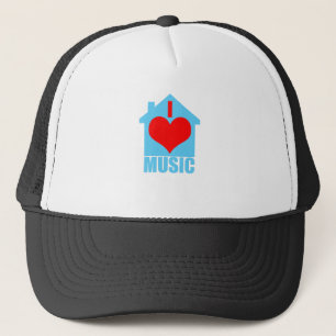 I Love House Music - Heart House Trucker Hat