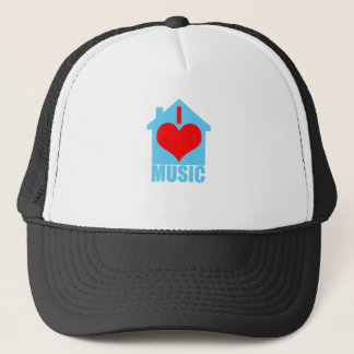 I Love House Music - Heart House Trucker Hat