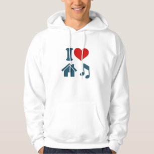 I Love House Music Hoodie Ibiza Gifts