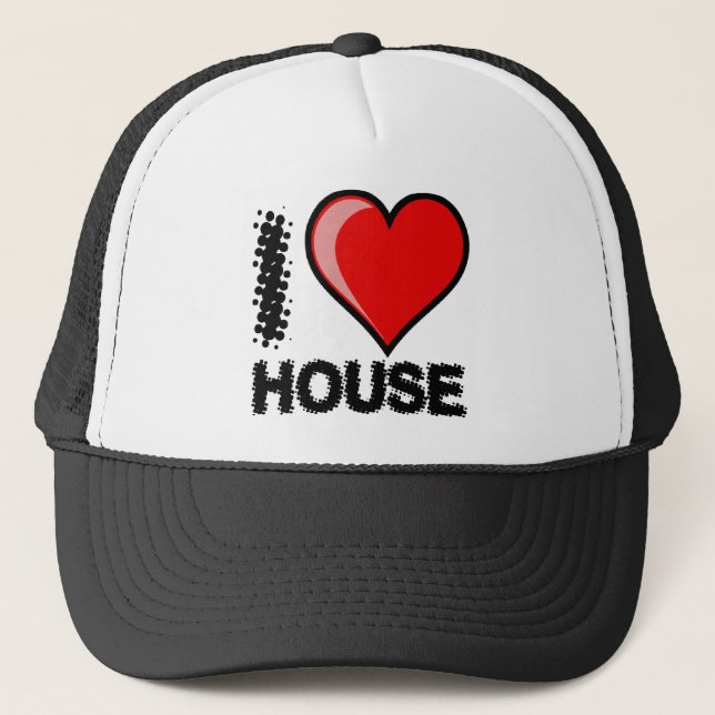 I love House Trucker Hat (Front)