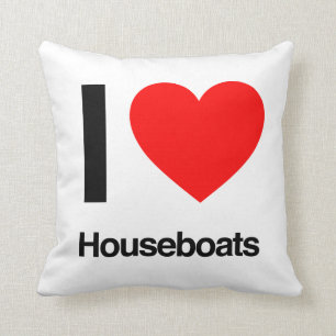 i love houseboats cushion