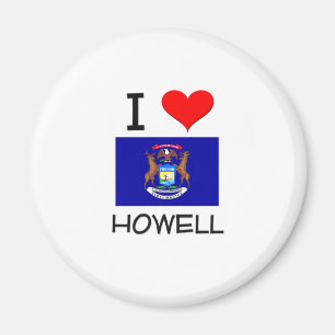 I Love Howell Michigan Magnet