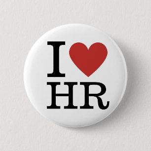 I ❤️ Love HR - HR Dept. - Pin Button 