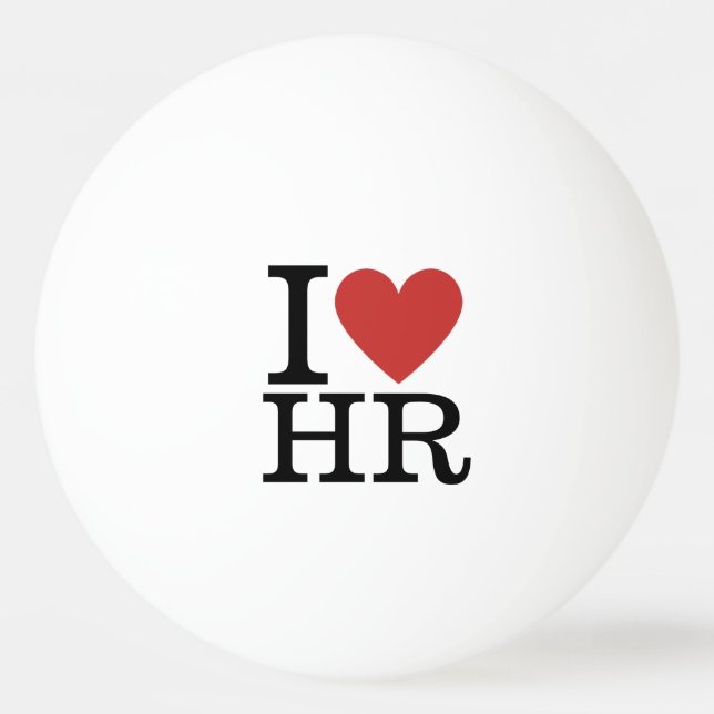 I ❤️ Love HR - HR Dept./Staff -  Ping Pong Ball (Front)