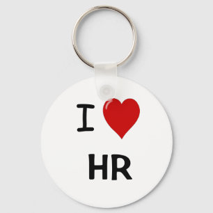 I Love HR Key Ring