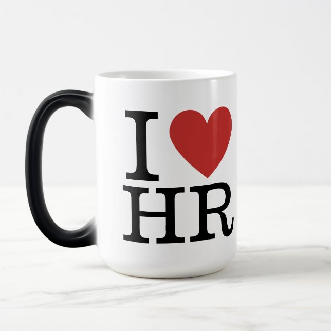 I ❤️ Love HR Morphing Mug - For HR Dept. Staff (Left)