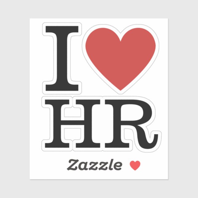 I ❤️ Love HR Vinly Sticker - HR Dept. Staff (Sheet)