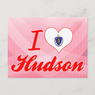 I Love Hudson, Massachusetts Postcard
