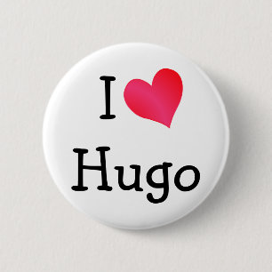 I Love Hugo 6 Cm Round Badge