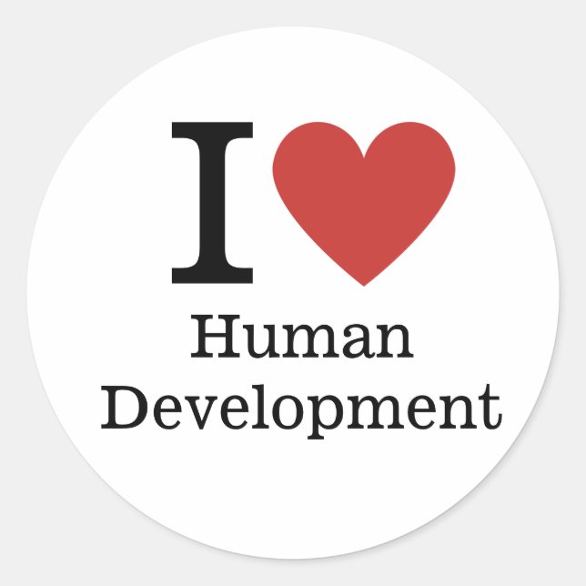 I ❤️ Love Human Development STICKER (Front)