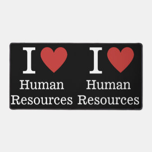 I ❤️ Love Human Resources Desk Mat