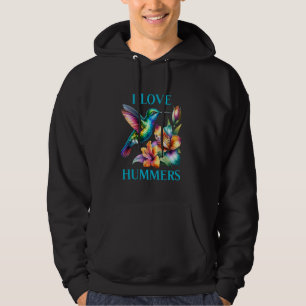 I Love Hummers Hummingbird Hoodie