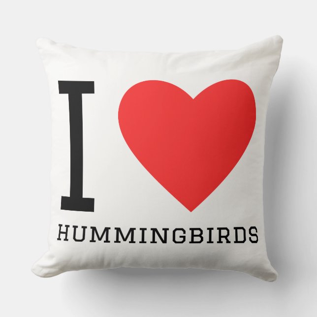 I love hummingbird  cushion (Front)