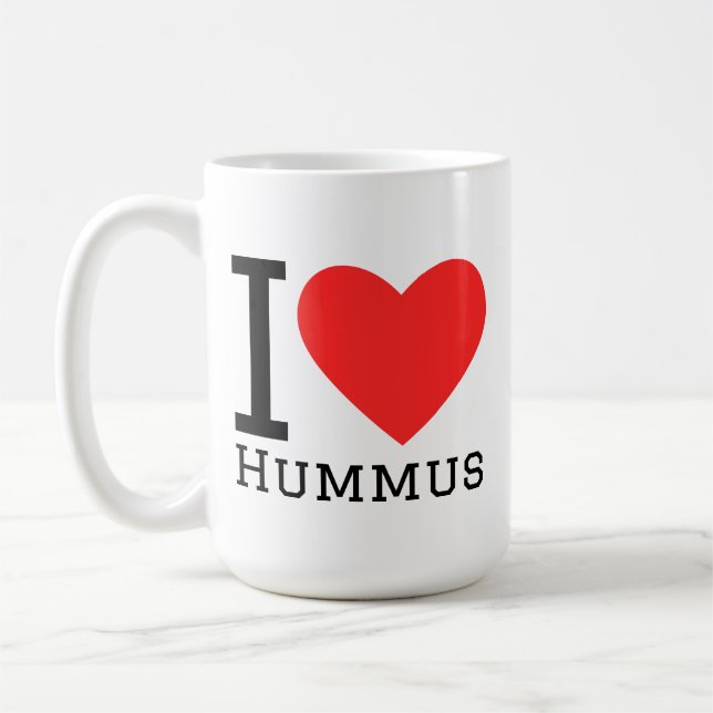 I love hummus coffee mug (Left)