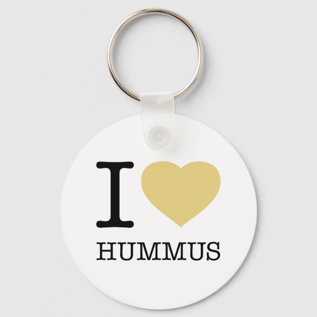 I LOVE HUMMUS KEY RING (Front)
