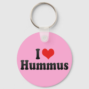 I Love Hummus Key Ring