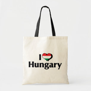 I Love Hungary Flag Tote Bag