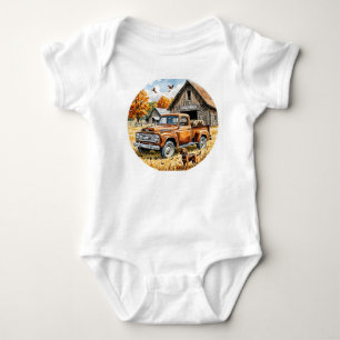 I Love Hunting With Daddy, Fall Hunting, Autumn, Baby Bodysuit
