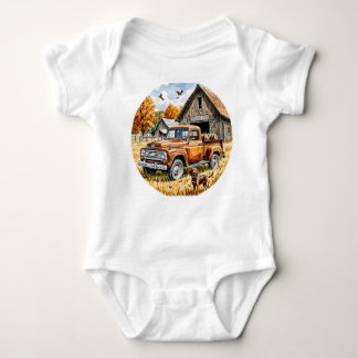 I Love Hunting With Daddy, Fall Hunting, Autumn,   Baby Bodysuit