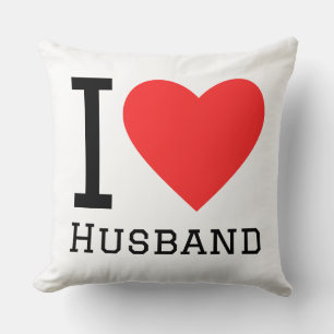 I love husband square sticker cushion
