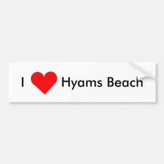 I Love Hyams Beach Bumper Sticker