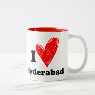 I love Hyderabad Two-Tone Coffee Mug