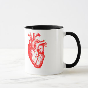 I love / I heart heart anatomy Mug