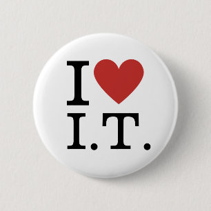 I ❤️ Love I.T. CUSTOMIZABLE Pins