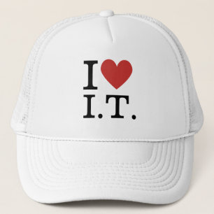 I ❤️ Love I.T. CUSTOMIZABLE Trucker Hat