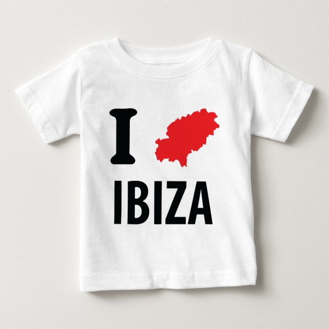 I love Ibiza contour icon Baby T-Shirt (Front)
