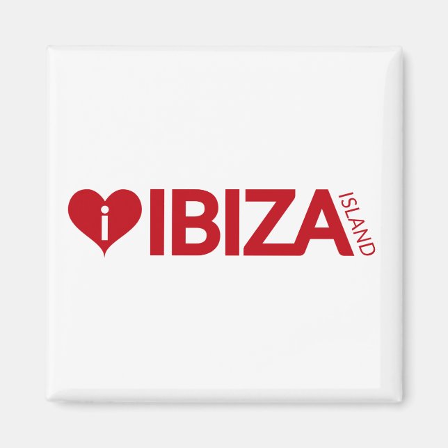 i Love Ibiza Island Original Authentic souvenirs. Magnet (Front)
