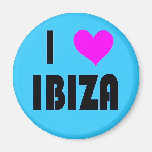 I love Ibiza magnet (Front)