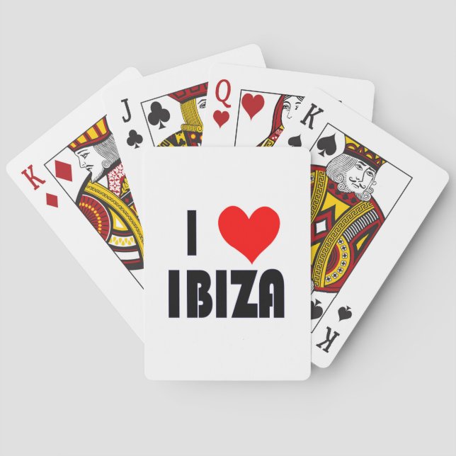 I Love Ibiza playing cards (Back)