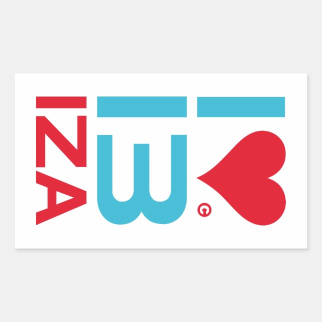 I LOVE IBIZA RECTANGULAR STICKER (Front)