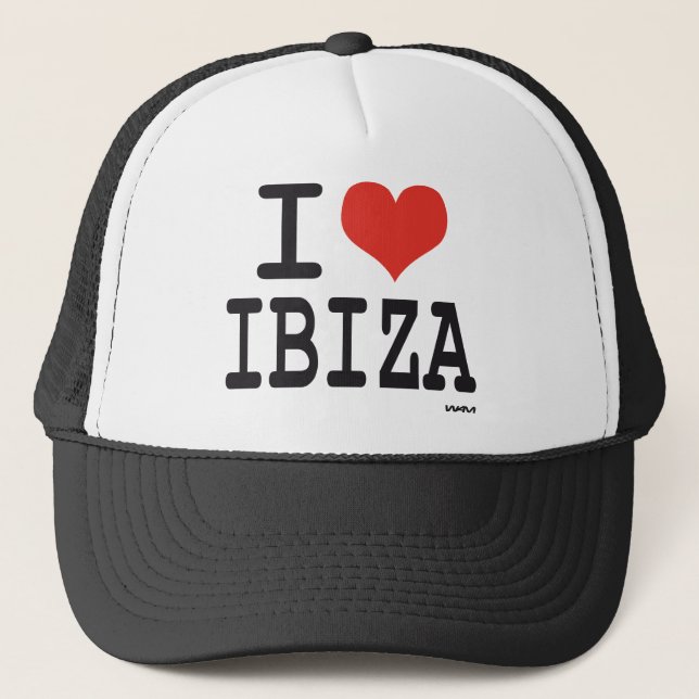 I love Ibiza Trucker Hat (Front)