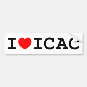 I Love ICAC Bumper Sticker