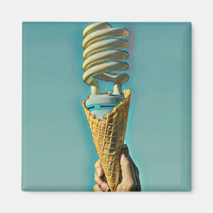 I love ice cream artwork magnet
