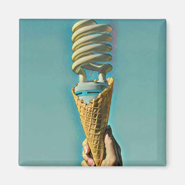 I love ice cream artwork magnet (Front)